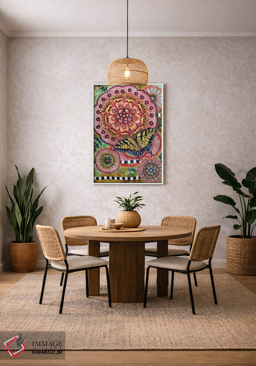 تابلو دکوراتیو پروانه دم چلچله ای اثر لینه آ توبیاس - D2W