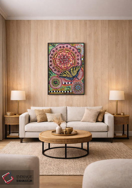 تابلو دکوراتیو پروانه دم چلچله ای اثر لینه آ توبیاس - D1B