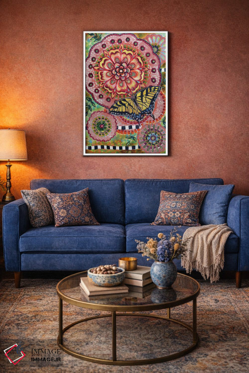 تابلو دکوراتیو پروانه دم چلچله ای اثر لینه آ توبیاس - D3W