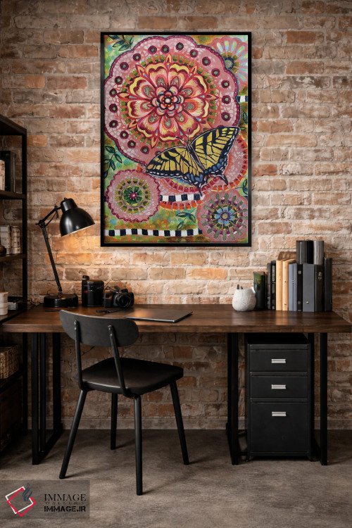 تابلو دکوراتیو پروانه دم چلچله ای اثر لینه آ توبیاس - D5B