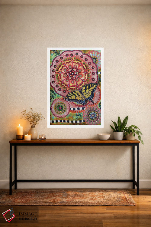 تابلو دکوراتیو پروانه دم چلچله ای اثر لینه آ توبیاس - D4W