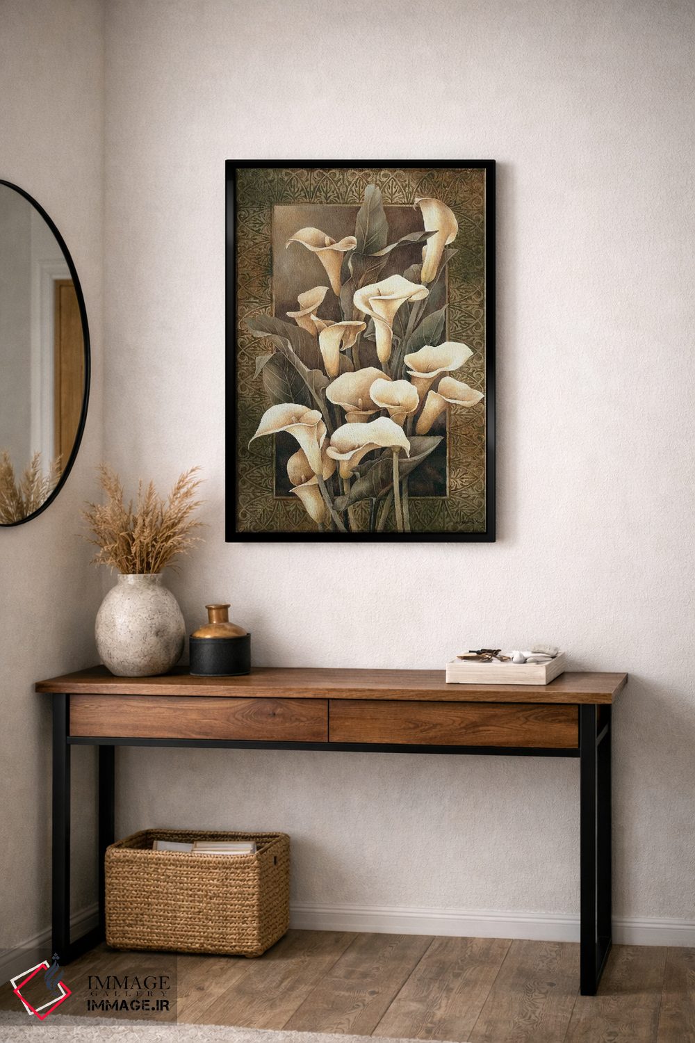 تابلو دکوراتیو گل های کالای زرد اثر لیندا تامپسون - D4B