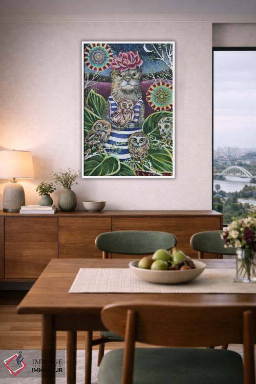 تابلو دکوراتیو پرستار کودک اثر لینه آ توبیاس - D6W