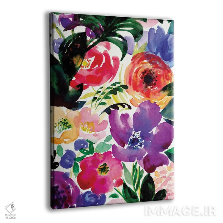 تابلو دکوراتیو شکوفه II اثر کریستین لیندستروم - نمای پرسپکتیو محصول