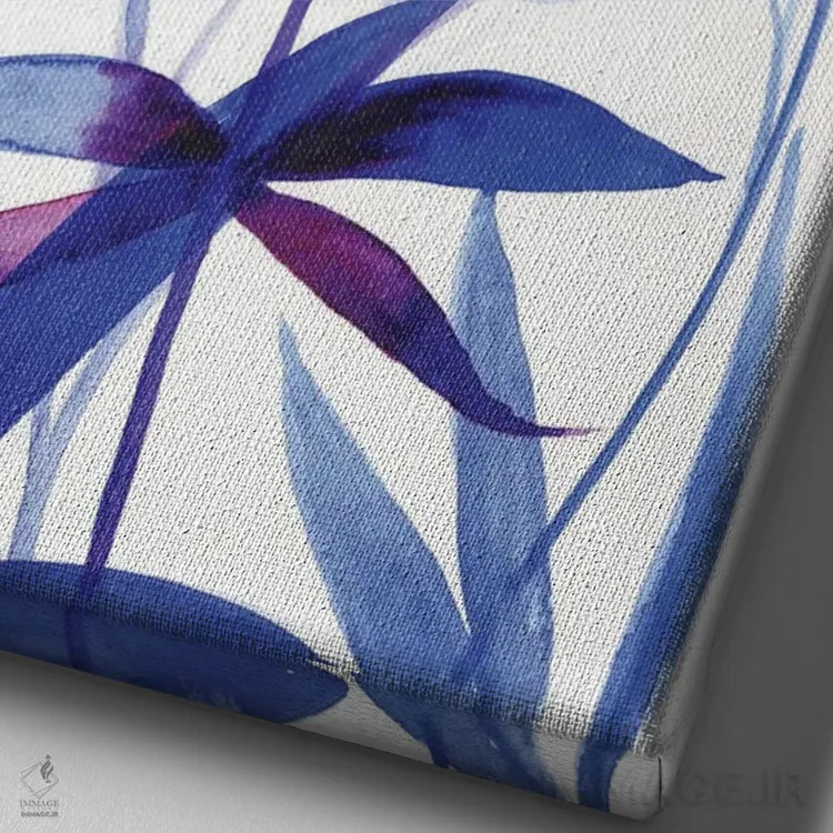 تابلو دکوراتیو باغ کنار دریا اثر کریستین لیندستروم - نمای نزدیک بافت بوم