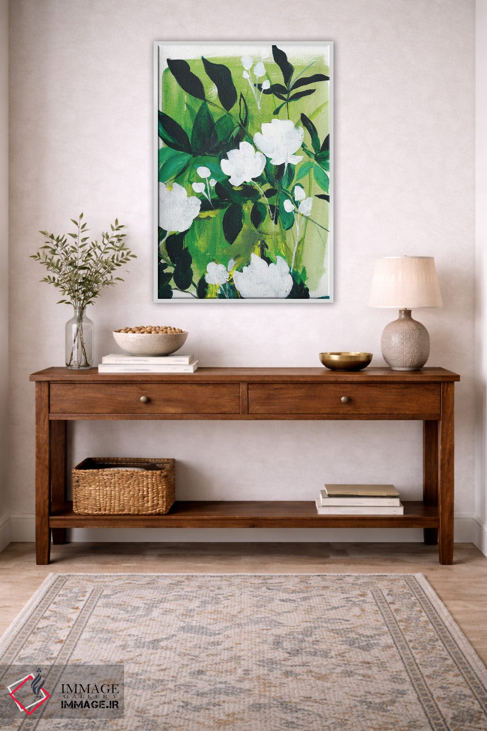 تابلو دکوراتیو انتزاعی جنگل اثر کریستین لیندستروم - D2W