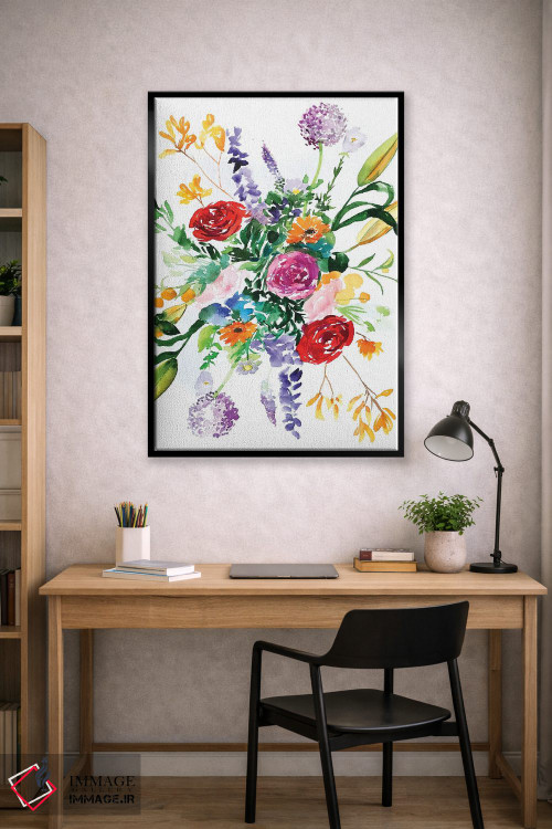 تابلو دکوراتیو ماندالای گل اثر کریستین لیندستروم - D2B