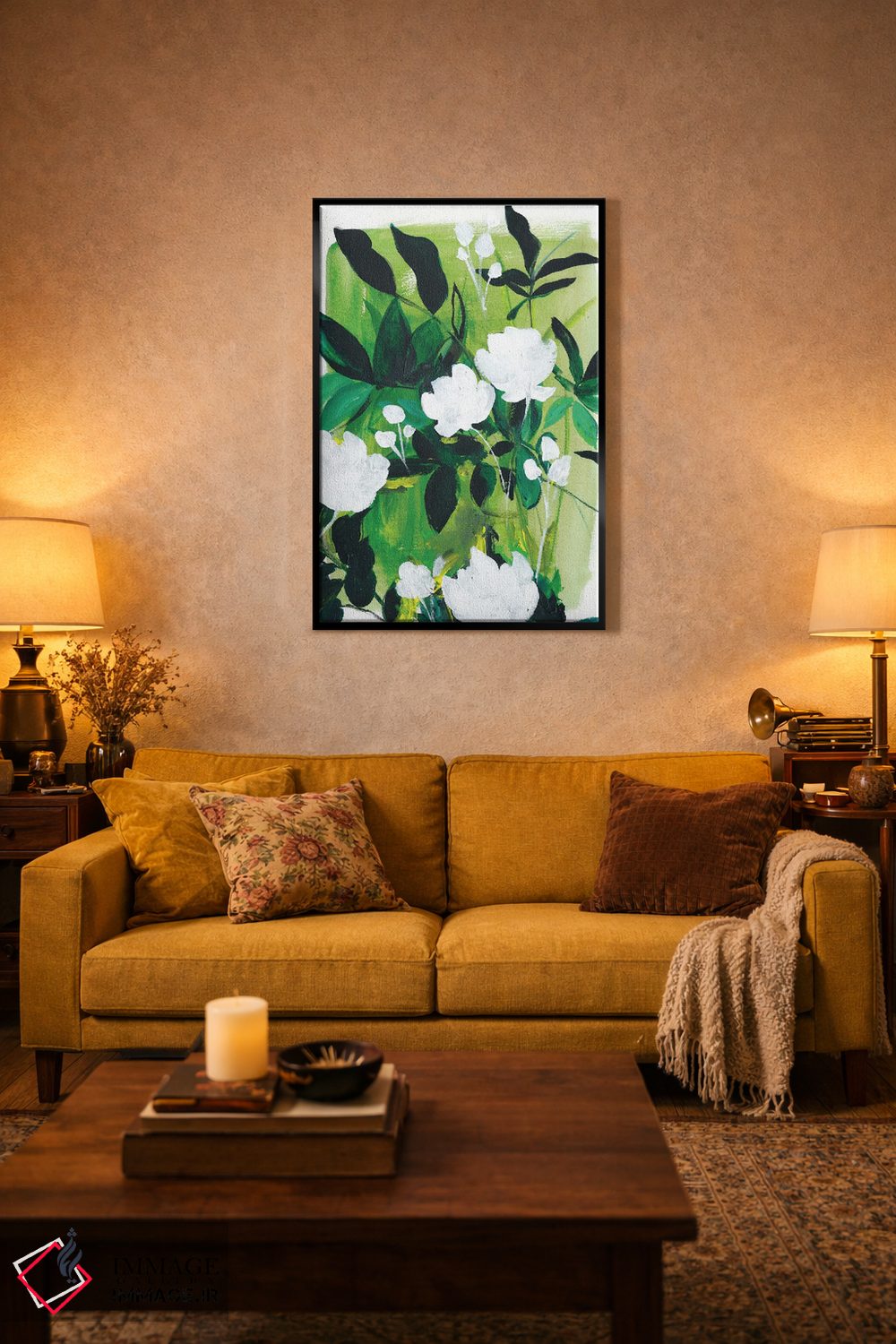 تابلو دکوراتیو انتزاعی جنگل اثر کریستین لیندستروم - D4B