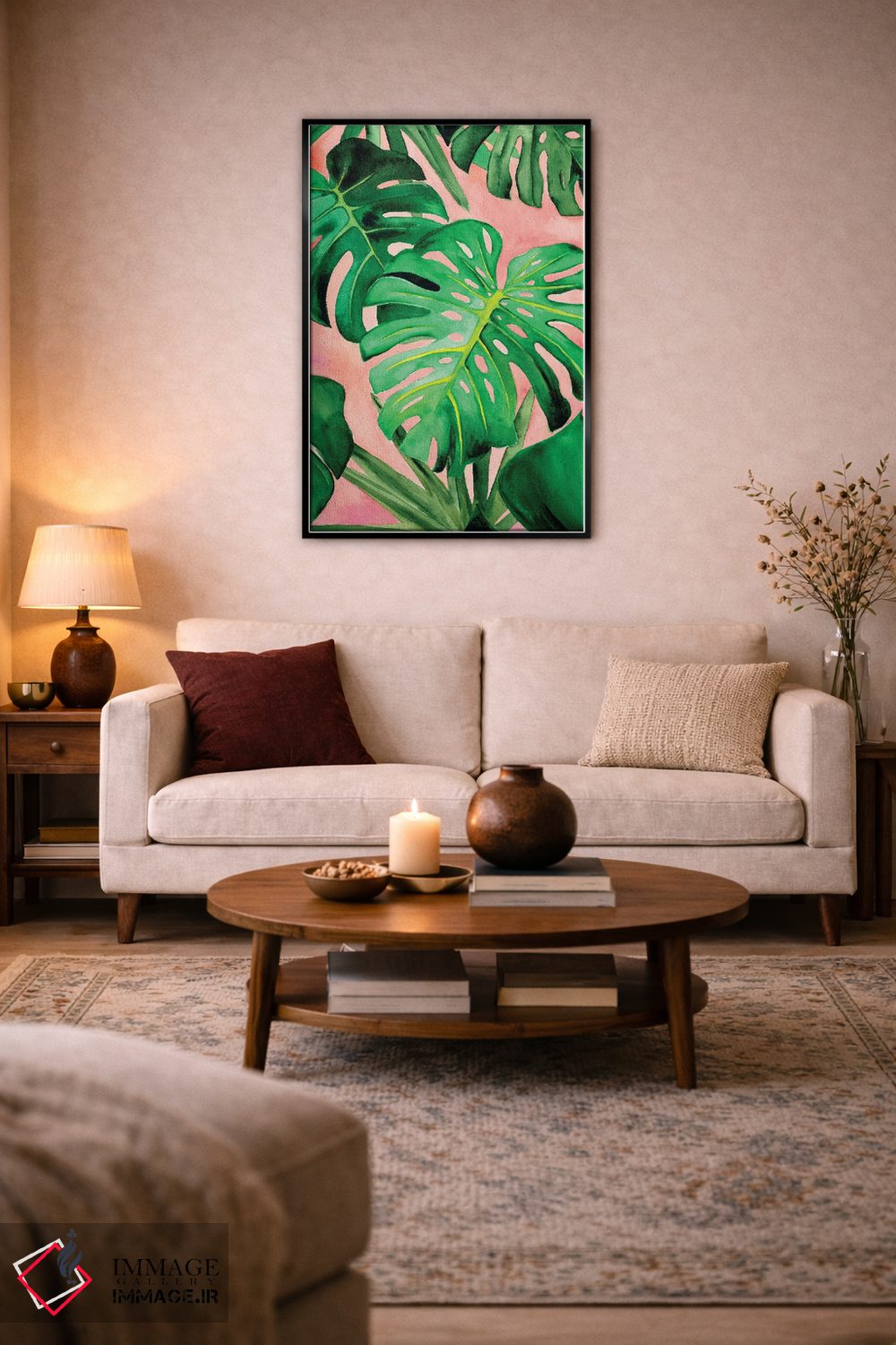 تابلو دکوراتیو مانسترا دلیسیوسا اثر کریستین لیندستروم - D4B