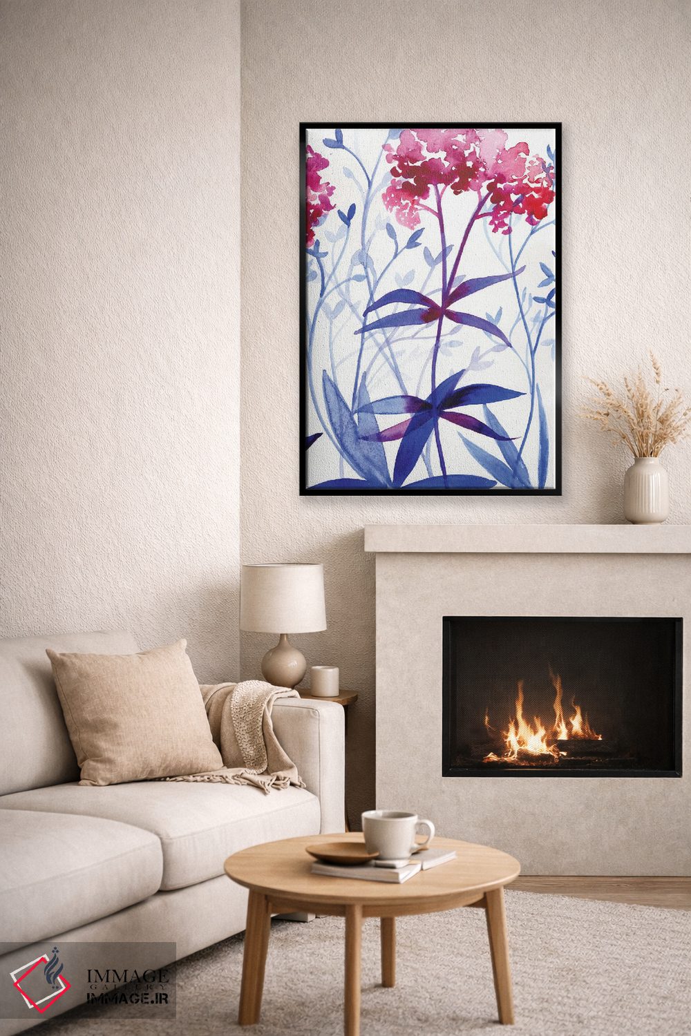 تابلو دکوراتیو باغ کنار دریا اثر کریستین لیندستروم - D6B