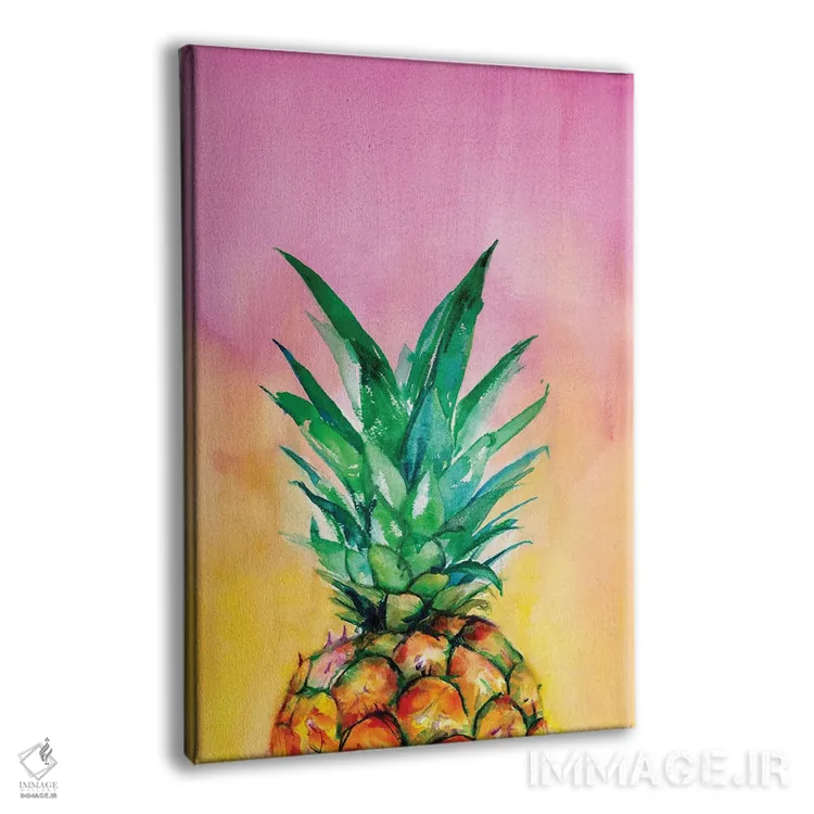 تابلو دکوراتیو آناناس گرباورهای اثر کریستین لیندستروم - نمای پرسپکتیو محصول