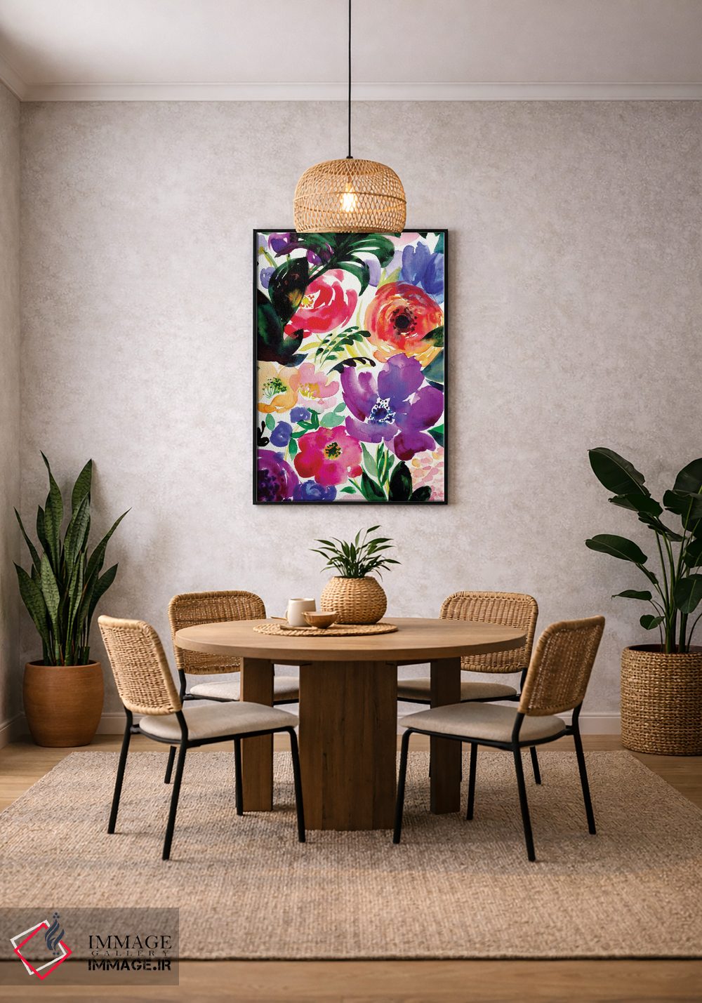 تابلو دکوراتیو شکوفه II اثر کریستین لیندستروم - D4B