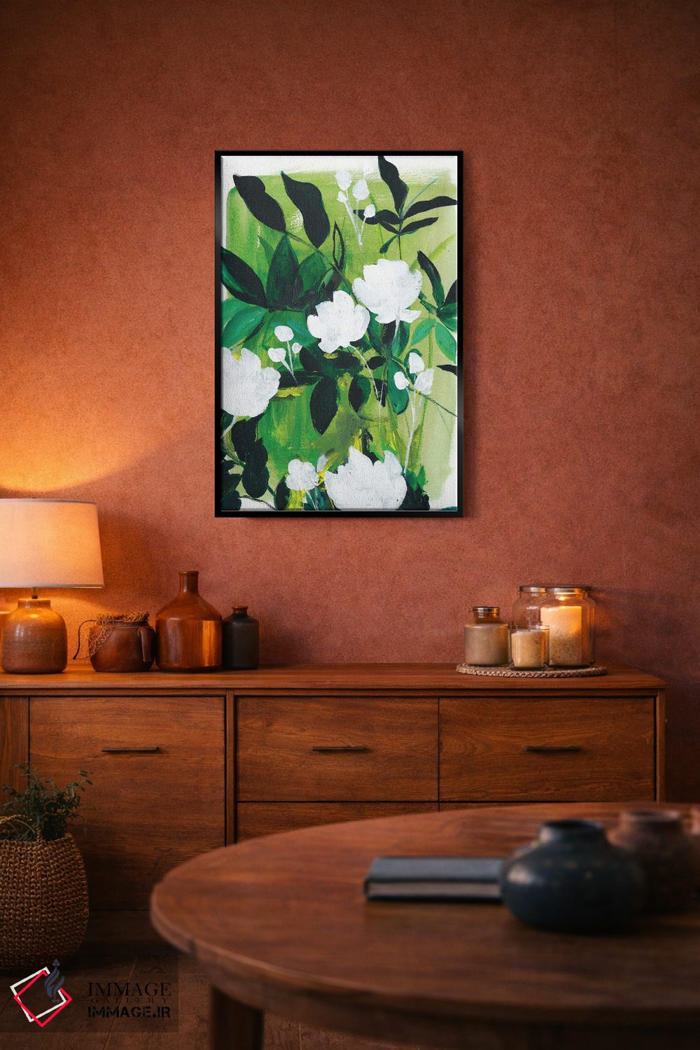 تابلو دکوراتیو انتزاعی جنگل اثر کریستین لیندستروم - D6B