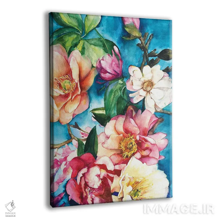 تابلو دکوراتیو گل های استوایی I اثر کریستین لیندستروم - نمای پرسپکتیو محصول