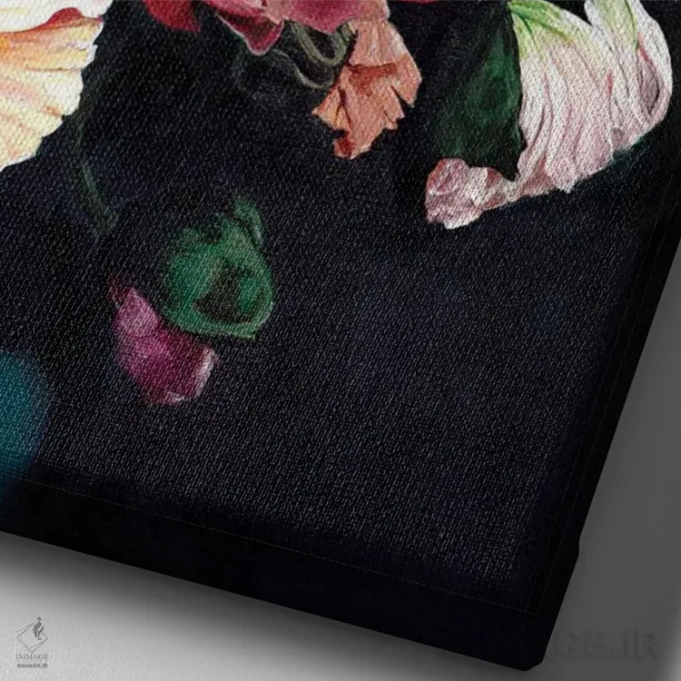 تابلو دکوراتیو درخشش اثر کریستین لیندستروم - نمای نزدیک بافت بوم