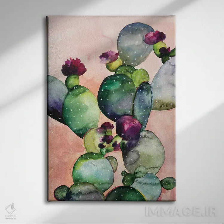 تابلو دکوراتیو رز صحرایی II اثر کریستین لیندستروم - نمای روبهرو روی دیوار