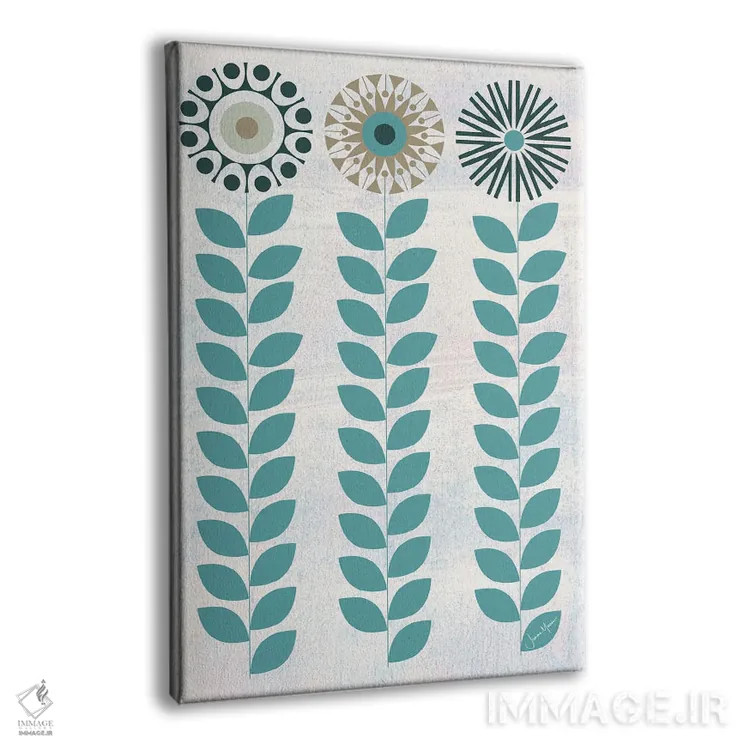 تابلو دکوراتیو شکوفه اثر لولوآرت استودیو - نمای پرسپکتیو محصول