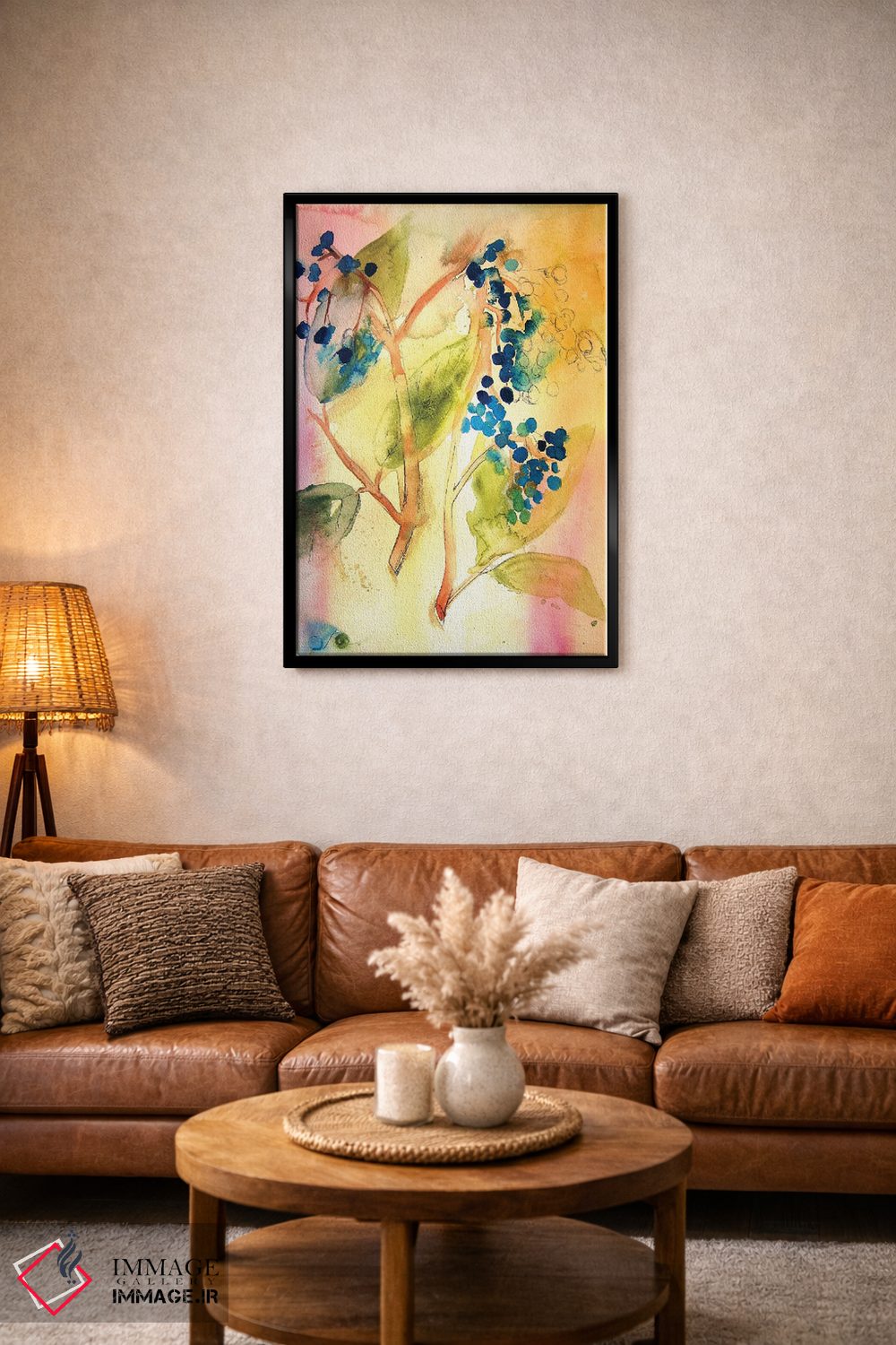 تابلو انتزاعی انتزاعی گیاهی اثر کریستین لیندستروم - D2B