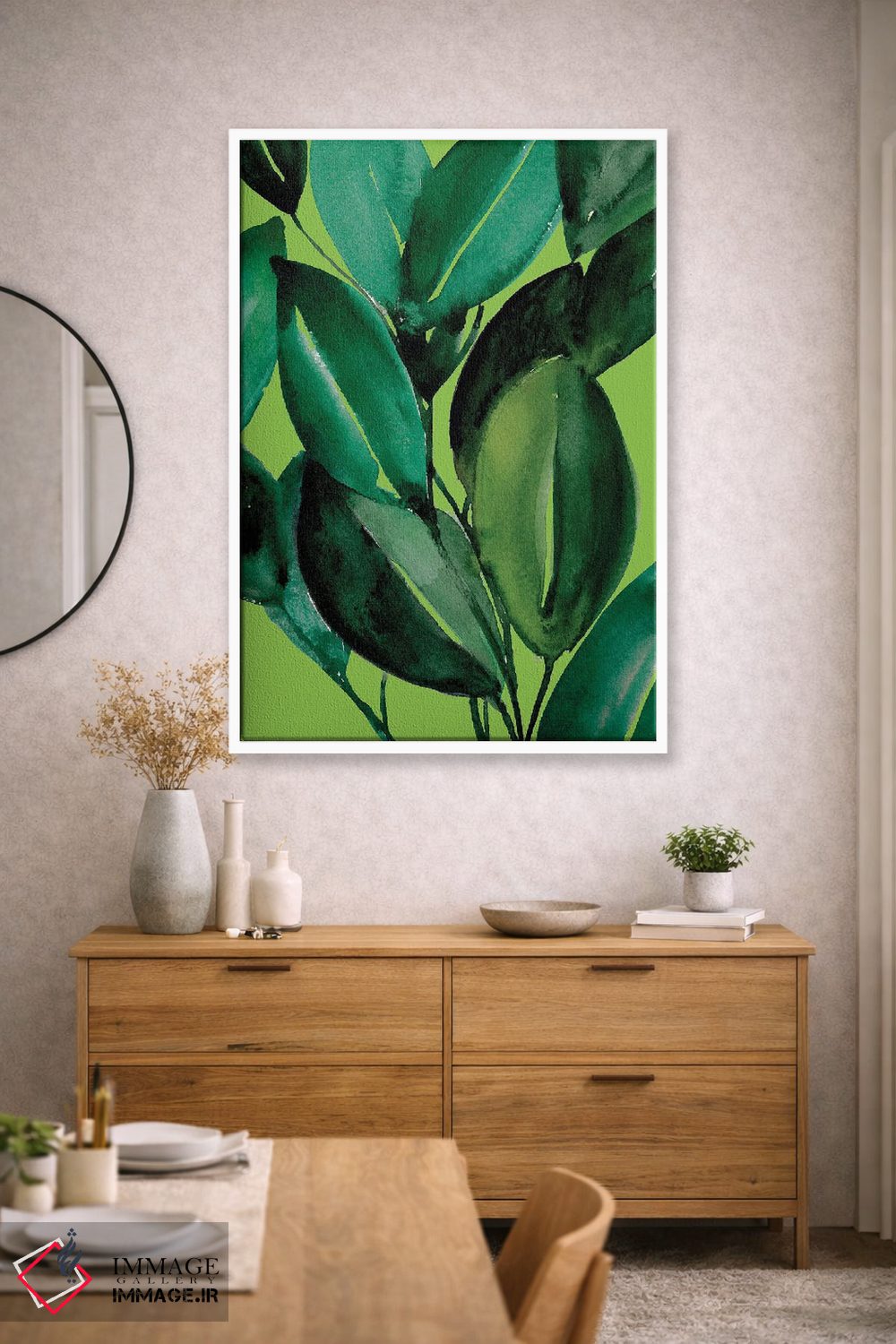 تابلو دکوراتیو گیاه فیکوس اثر کریستین لیندستروم - D1W