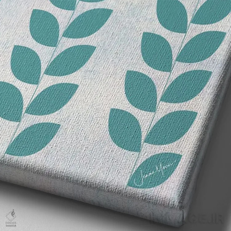 تابلو دکوراتیو شکوفه اثر لولوآرت استودیو - نمای نزدیک بافت بوم