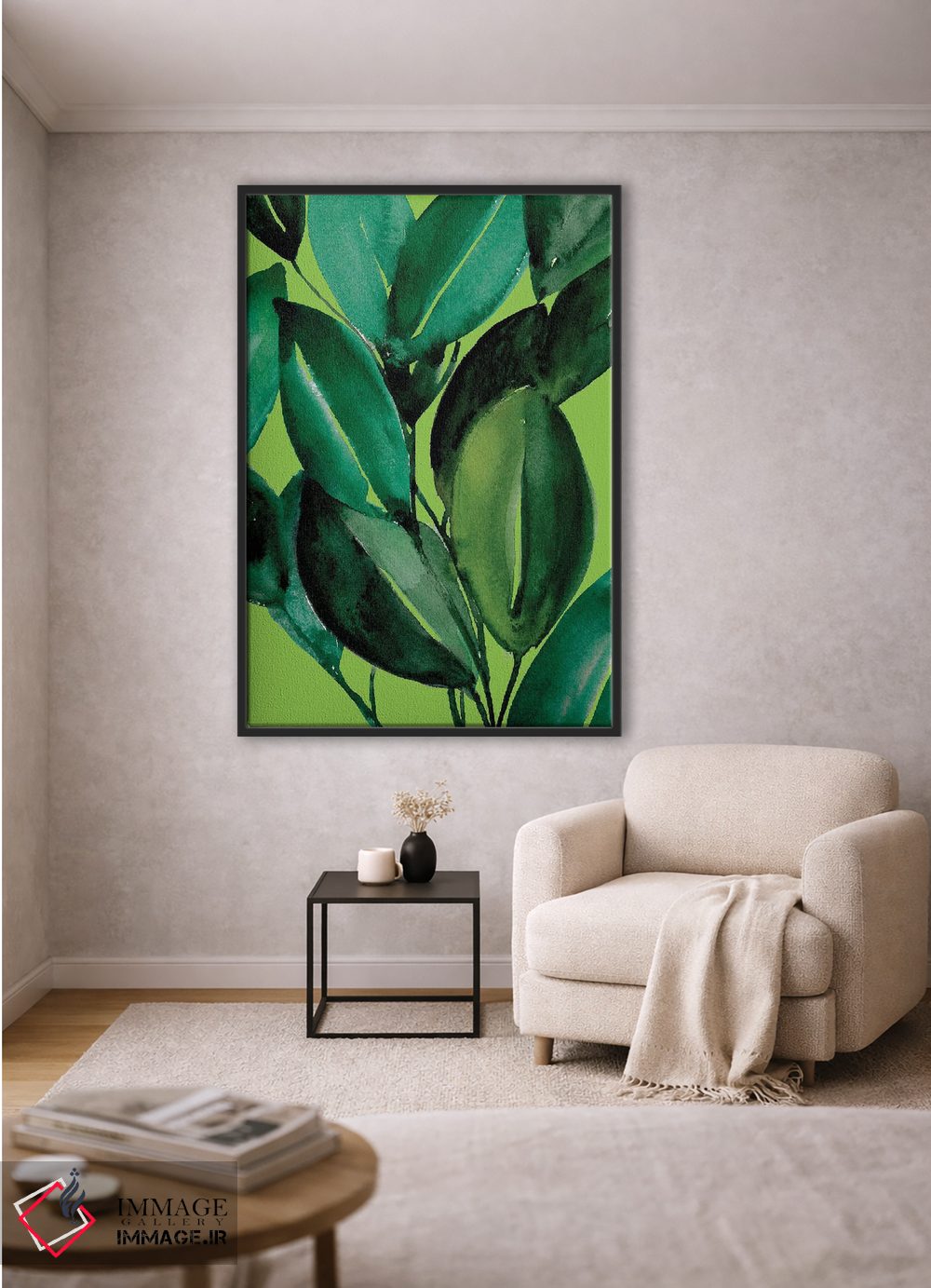 تابلو دکوراتیو گیاه فیکوس اثر کریستین لیندستروم - D2B