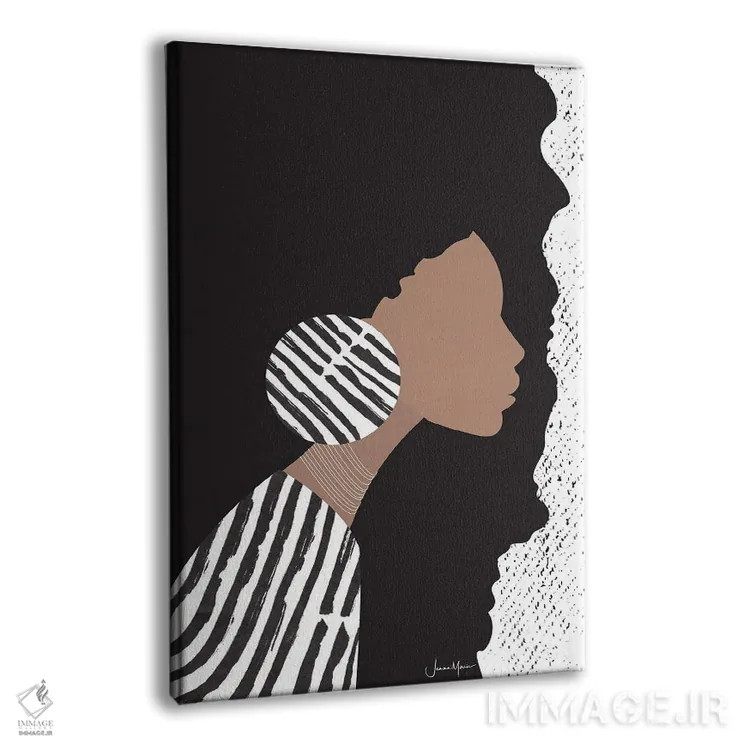 تابلو مینیمال زن اثر لولوآرت استودیو - نمای پرسپکتیو محصول