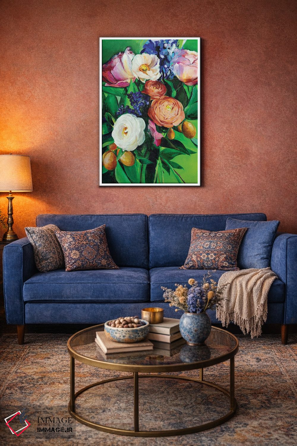 تابلو دکوراتیو او آتشی برافروخت اثر کریستین لیندستروم - D4W