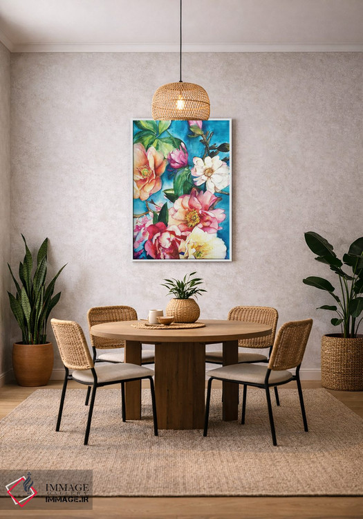 تابلو دکوراتیو گل های استوایی I اثر کریستین لیندستروم - D3W