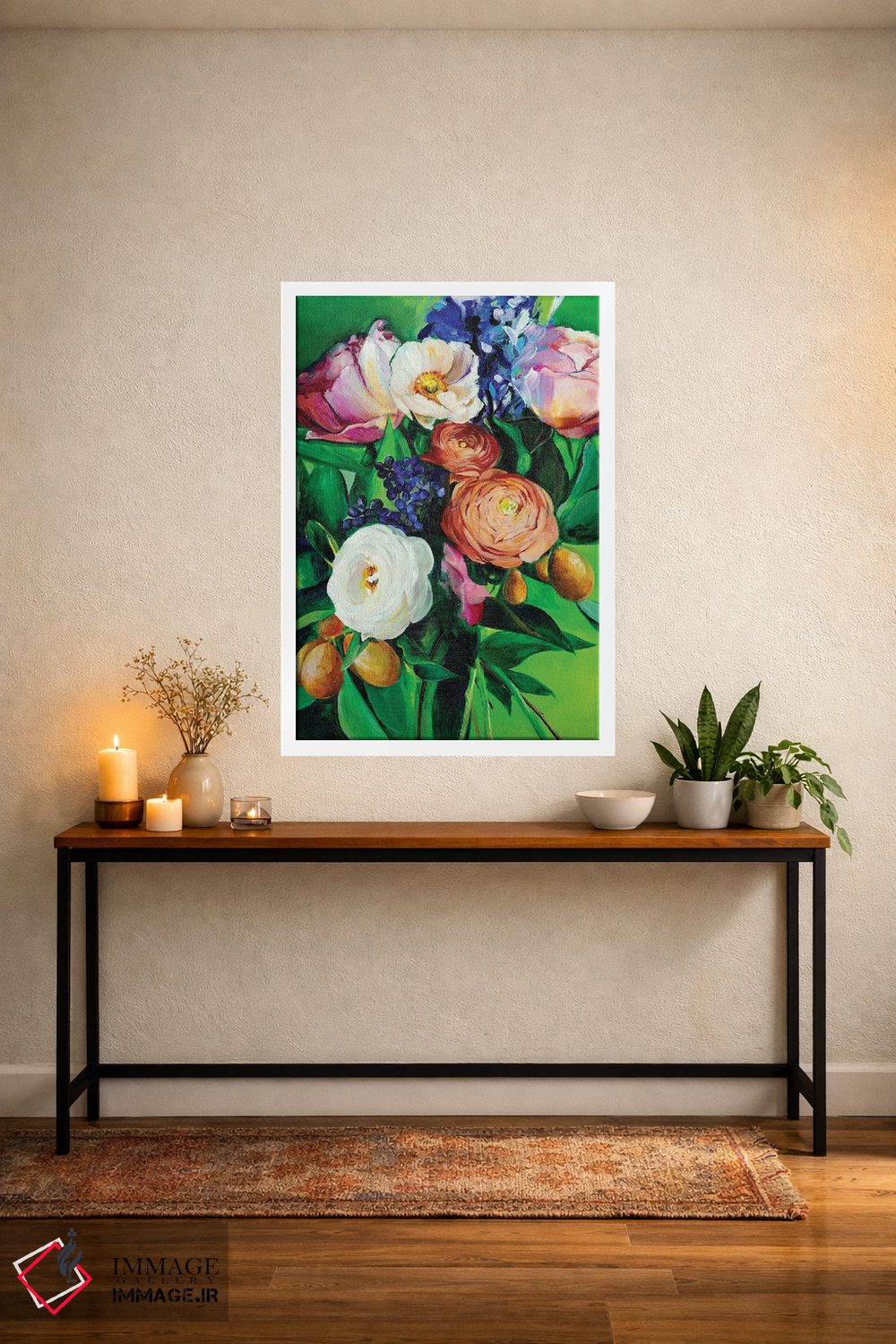 تابلو دکوراتیو او آتشی برافروخت اثر کریستین لیندستروم - D5W