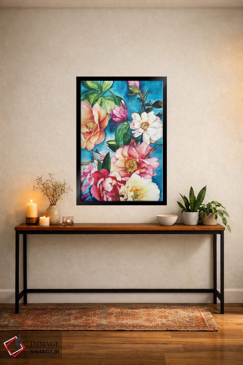 تابلو دکوراتیو گل های استوایی I اثر کریستین لیندستروم - D5B