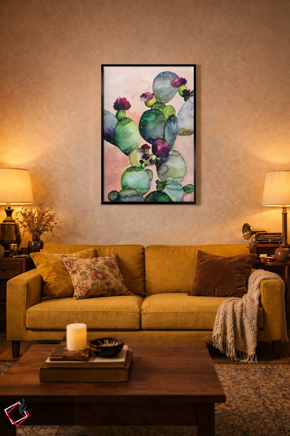 تابلو دکوراتیو رز صحرایی II اثر کریستین لیندستروم - D4B