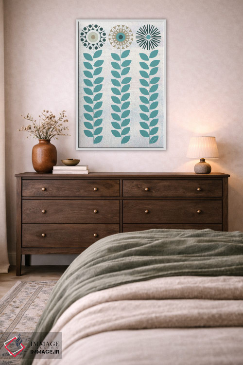 تابلو دکوراتیو شکوفه اثر لولوآرت استودیو - D2W