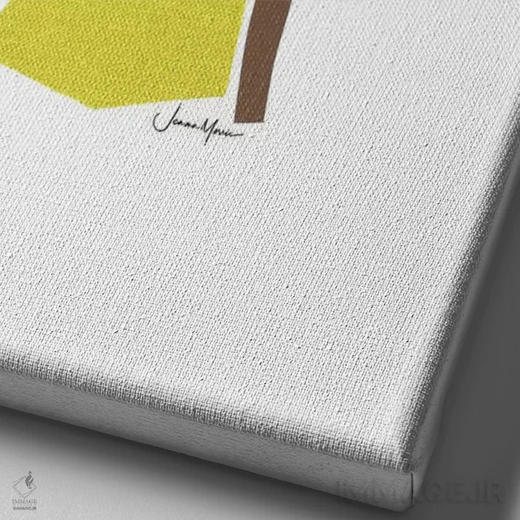 تابلو دکوراتیو دختر دانش آموز آفریقایی-آمریکایی اثر لولوآرت استودیو - نمای نزدیک بافت بوم