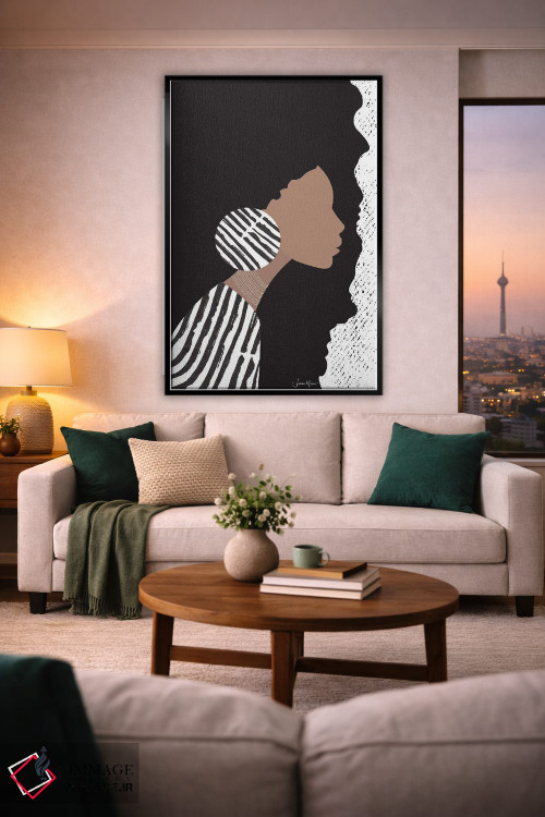 تابلو مینیمال زن اثر لولوآرت استودیو - D2B