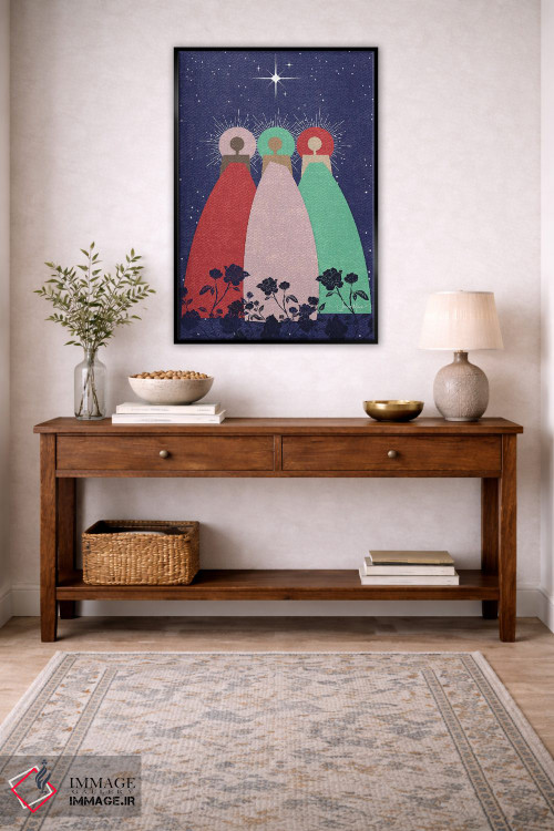 تابلو دکوراتیو سه راهنمای معنوی اثر لولوآرت استودیو - D4B