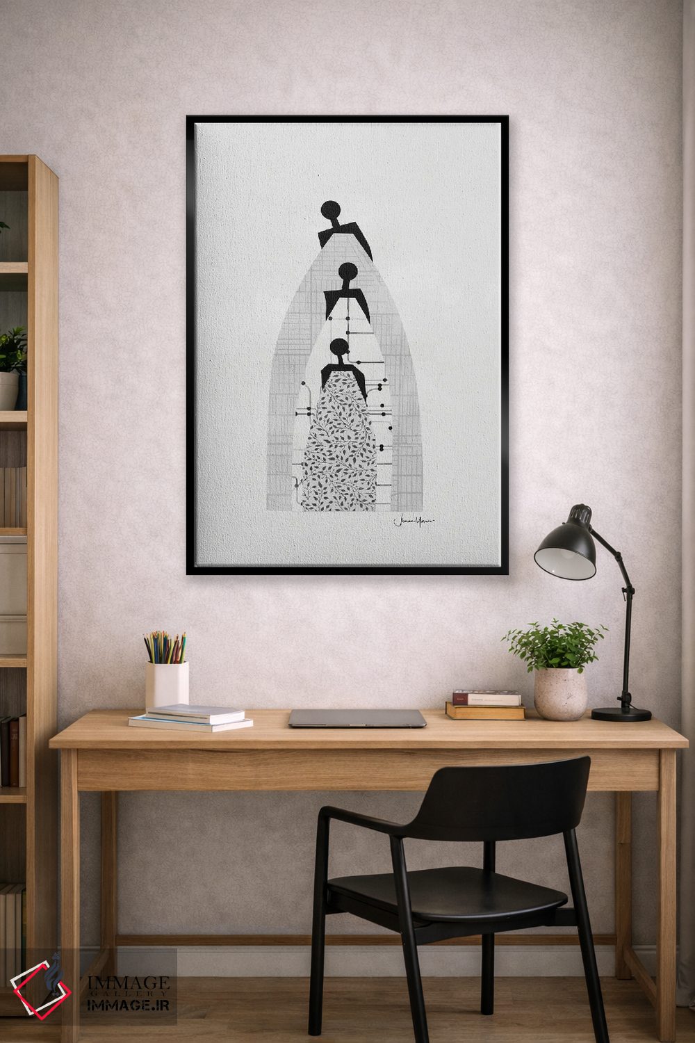 تابلو مینیمال نسل ها اثر لولوآرت استودیو - D2B