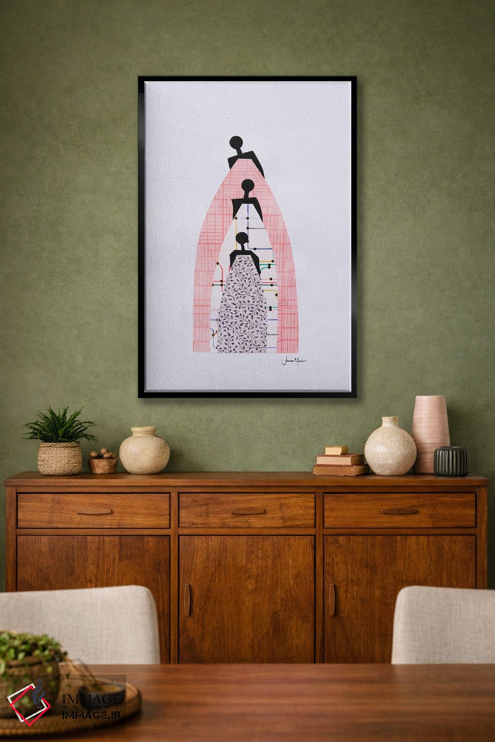 تابلو مینیمال بر شانه های نیاکانمان ایستاده ایم اثر لولوآرت استودیو - D2B