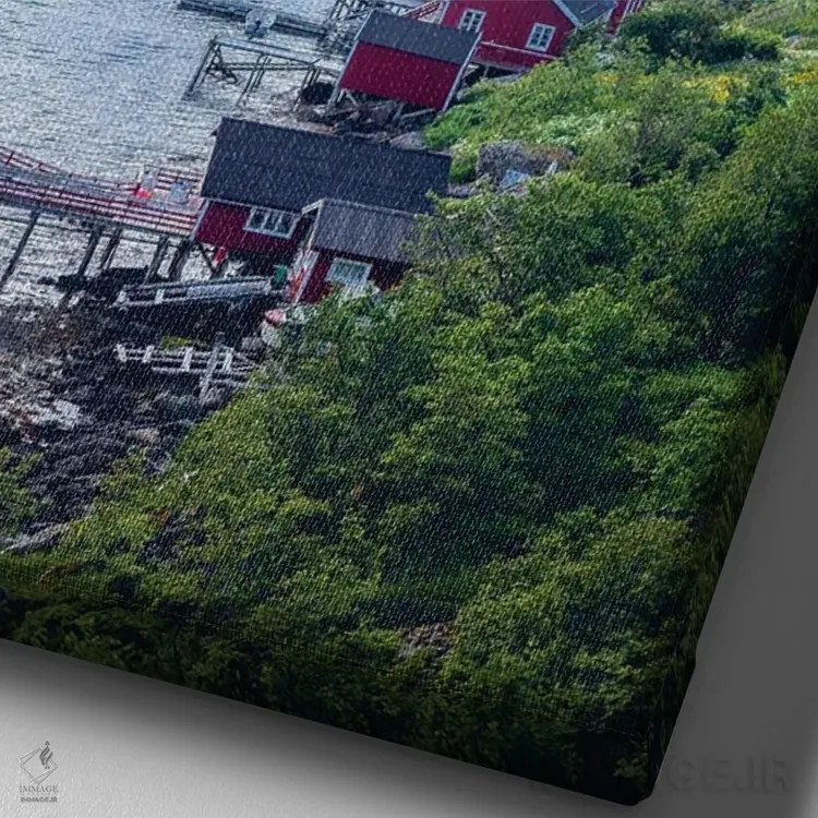 تابلو دکوراتیو رینه کلاسیک اثر لاری لوهی - نمای نزدیک بافت بوم