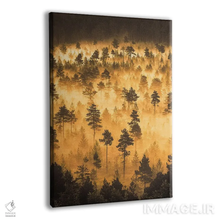 تابلو دکوراتیو کاج های کوتوله III اثر لاری لوهی - نمای پرسپکتیو محصول