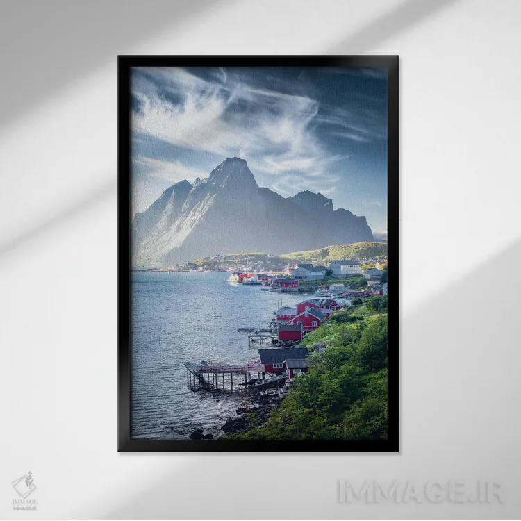 تابلو دکوراتیو رینه کلاسیک اثر لاری لوهی - نمای قابدار مشکی