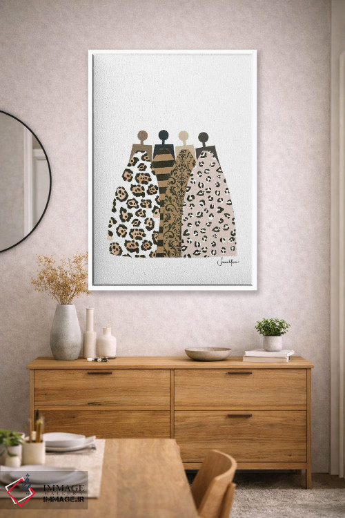 تابلو مدرن چهار دوست مد اثر لولوآرت استودیو - D1W