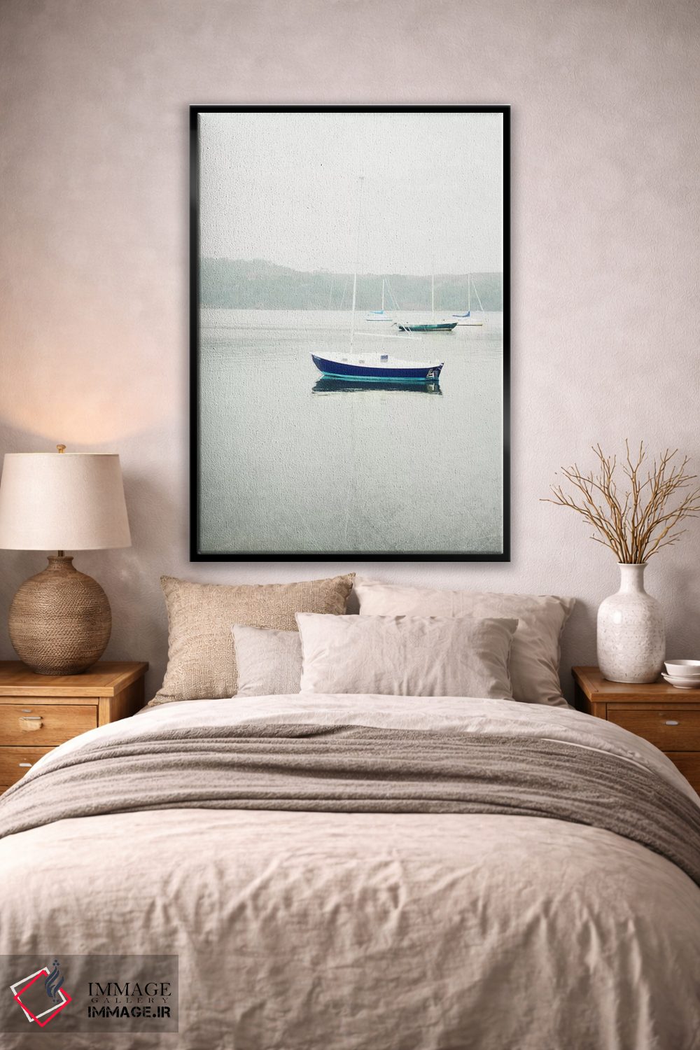 تابلو دکوراتیو هنگام انتظار اثر لوپن گرین - D2B