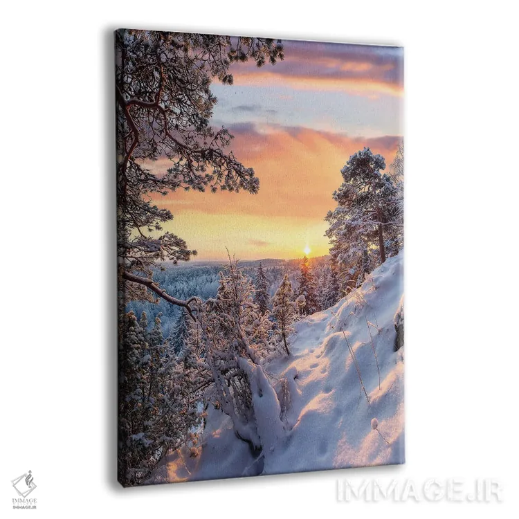 تابلو دکوراتیو ردپای صبحگاهی III اثر لاری لوهی - نمای پرسپکتیو محصول