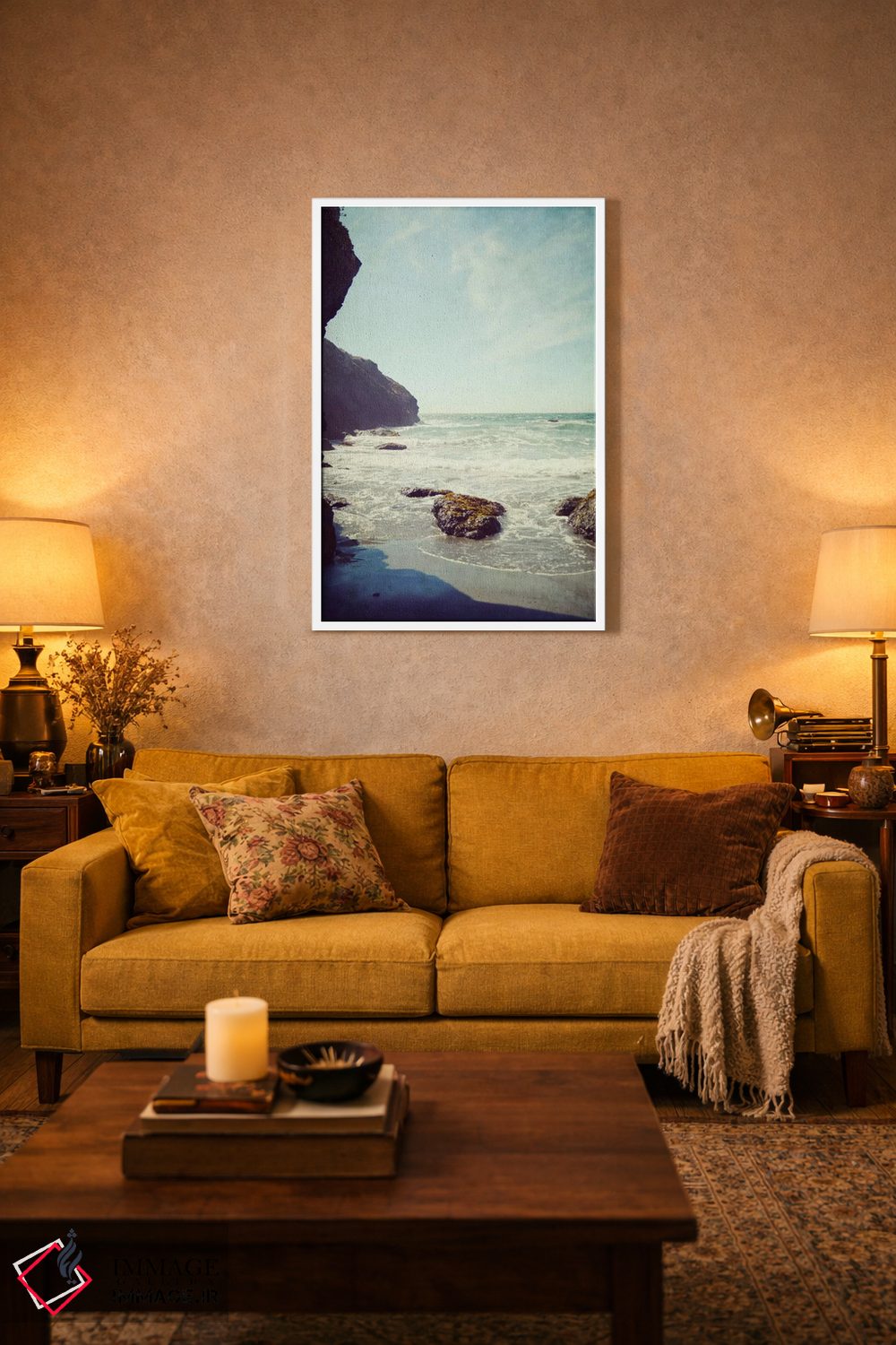 تابلو دکوراتیو انتهای ساحل اثر لوپن گرین - D2W