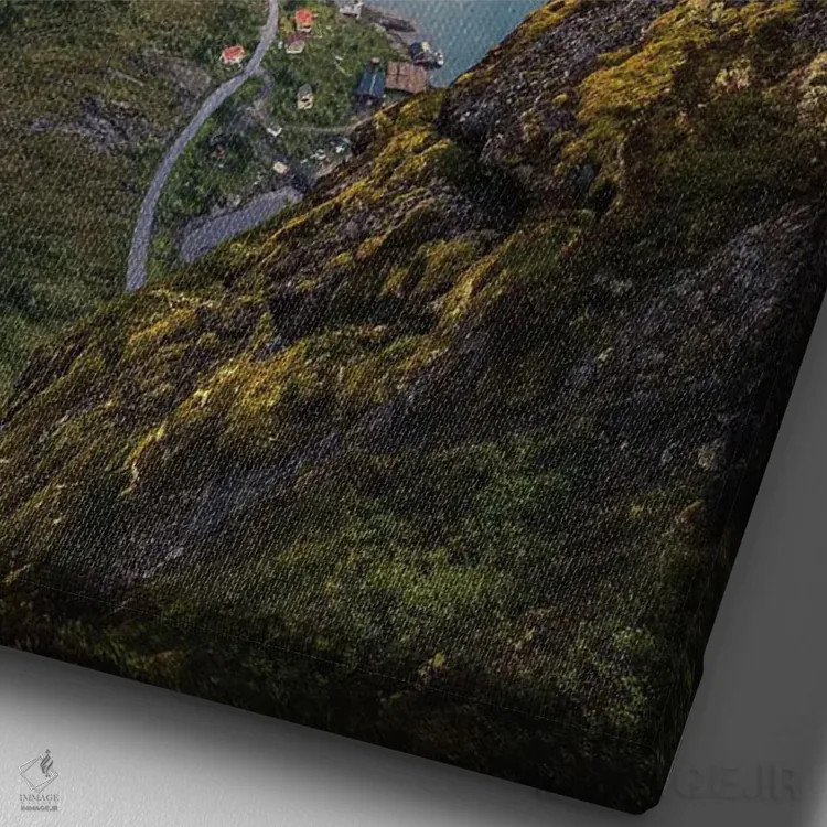 تابلو دکوراتیو رینه بریگن اثر لاری لوهی - نمای نزدیک بافت بوم