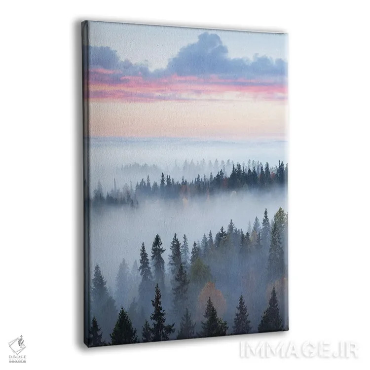 تابلو دکوراتیو بالای مه اثر لاری لوهی - نمای پرسپکتیو محصول