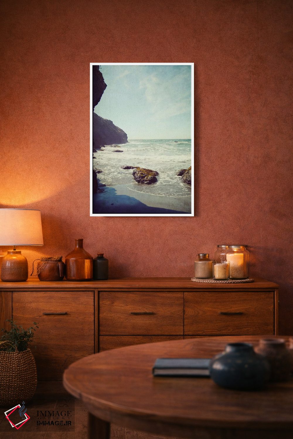 تابلو دکوراتیو انتهای ساحل اثر لوپن گرین - D4W