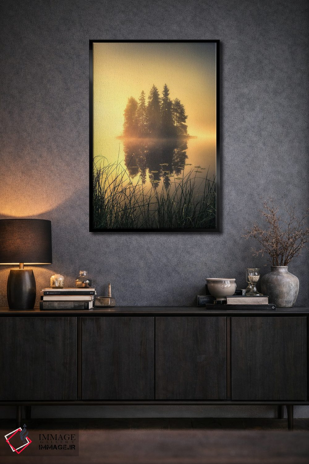 تابلو دکوراتیو مه اسرارآمیز اثر لاری لوهی - D2B
