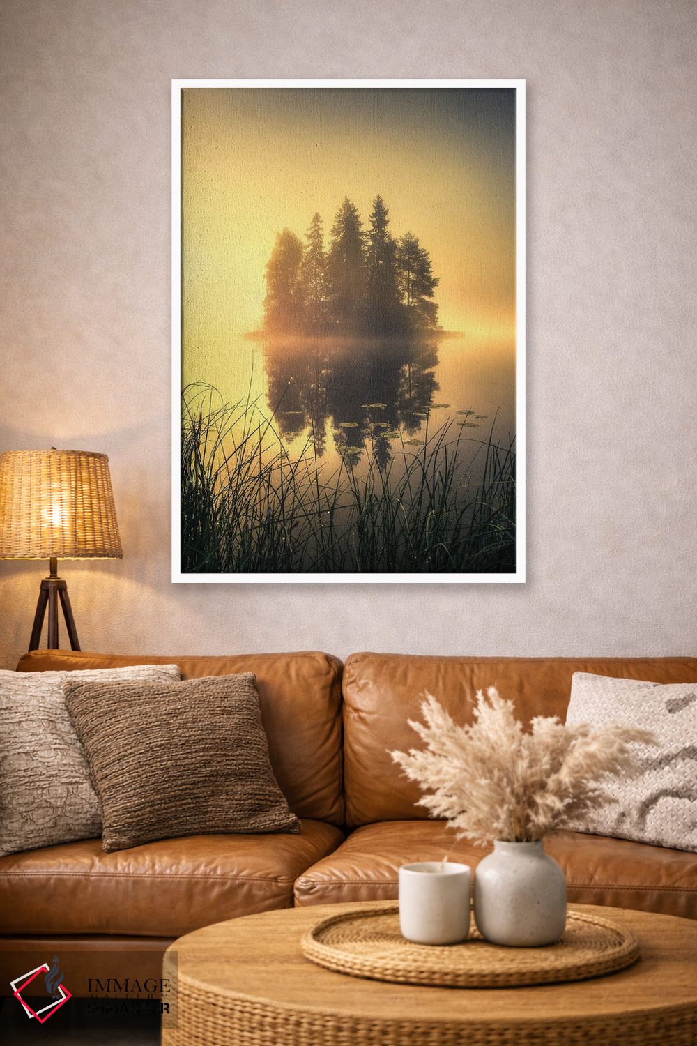 تابلو دکوراتیو مه اسرارآمیز اثر لاری لوهی - D3W