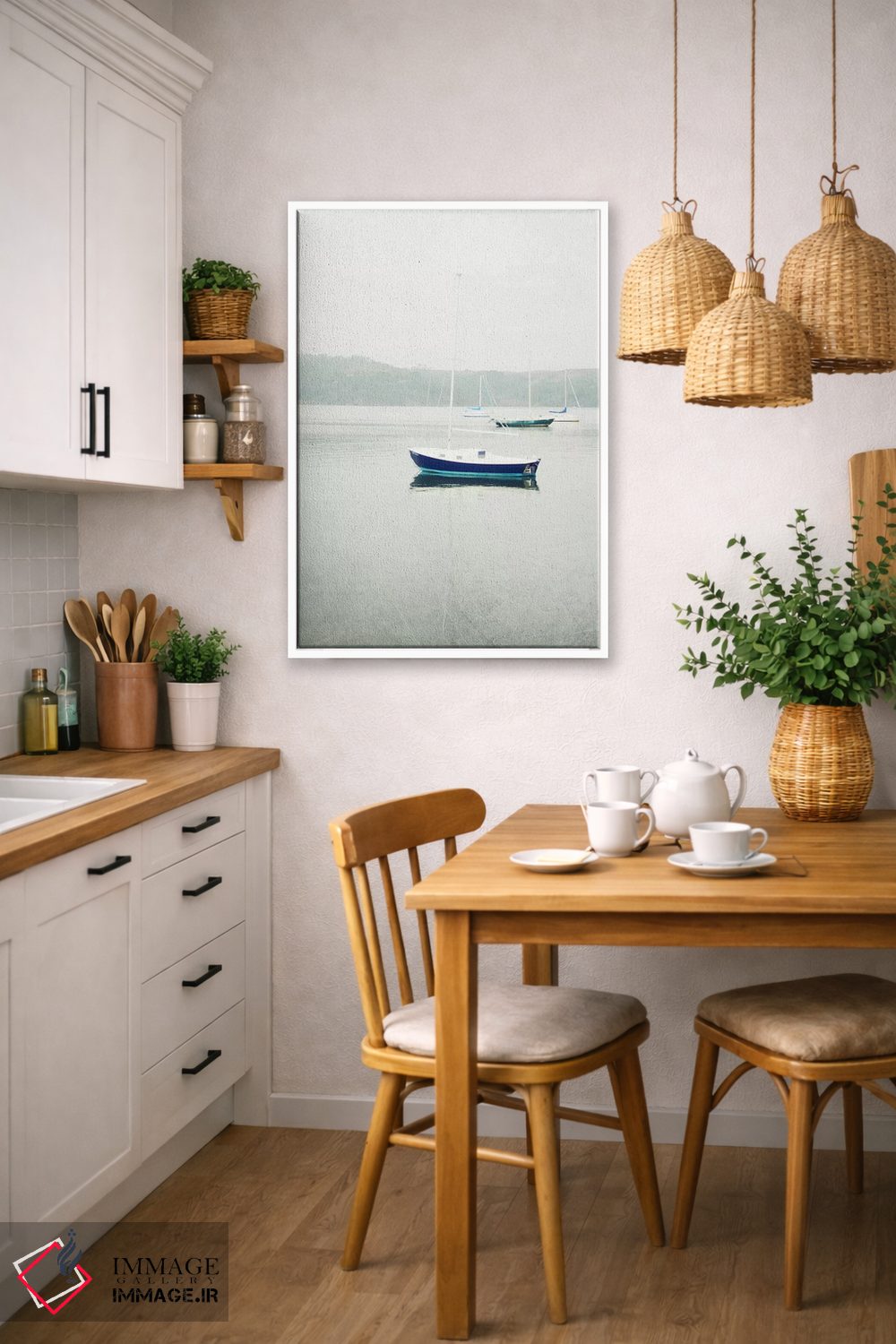 تابلو دکوراتیو هنگام انتظار اثر لوپن گرین - D6W